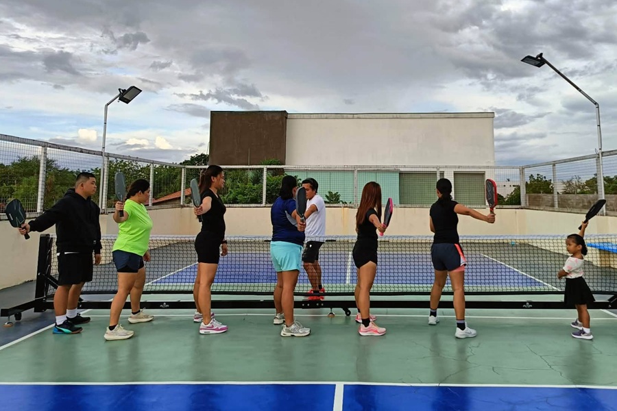 locals training pickleball in gensan