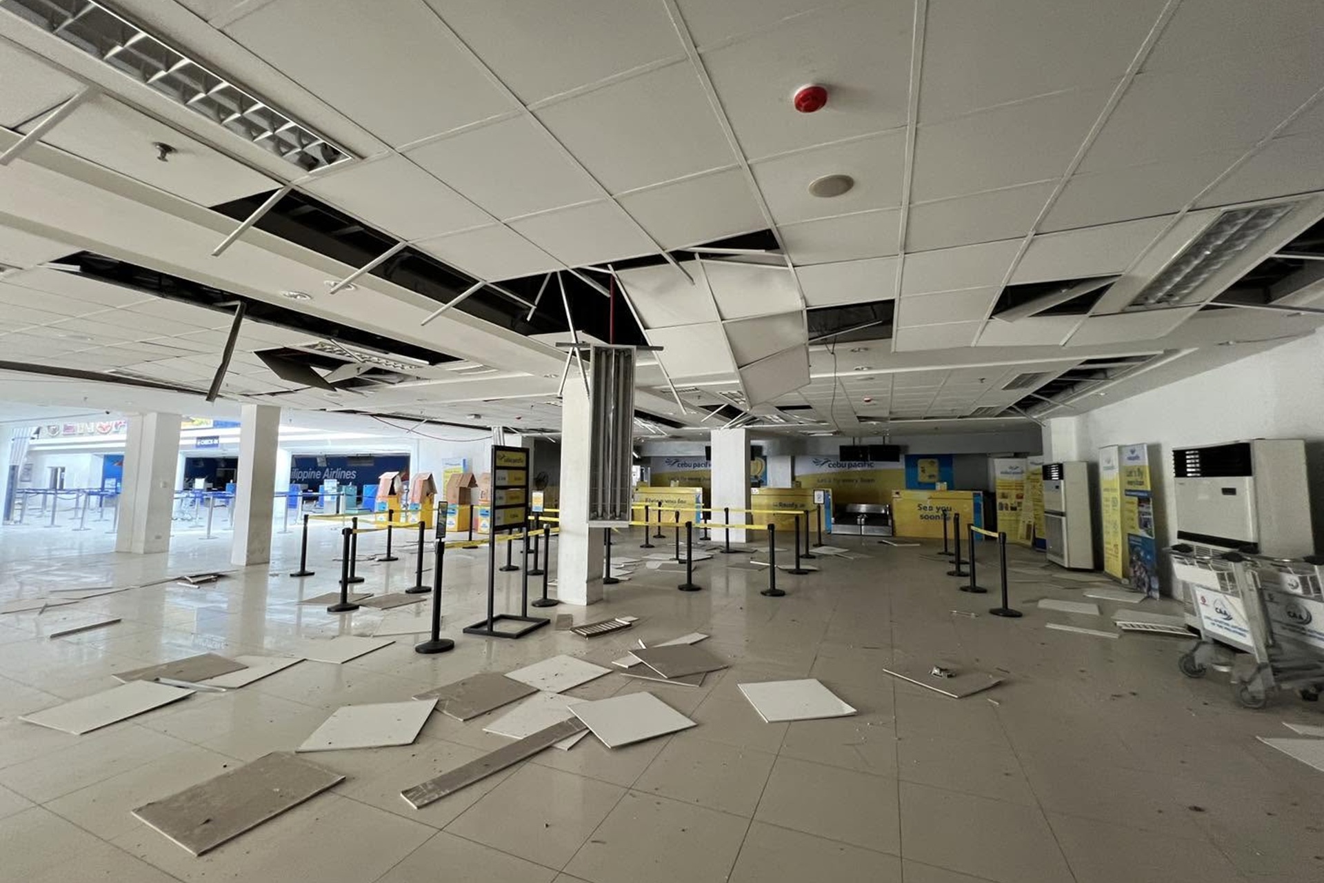 airport in gensan after earthquake