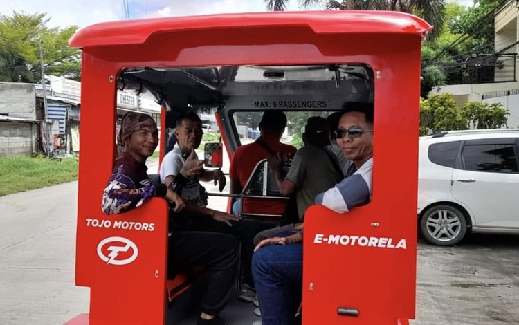 riding in the jeepney